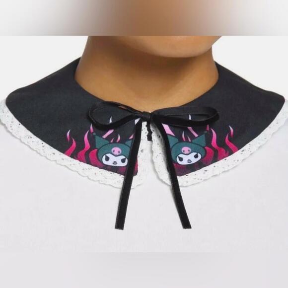 Sanrio Other - Sanrio x Hot Topic Kuromi Faux Adjustable Collar Pink Flames